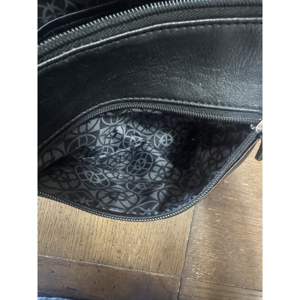 Nicole by Nicole Miller Black Shoulder Bag 12x11 - Picture 4 of 11
